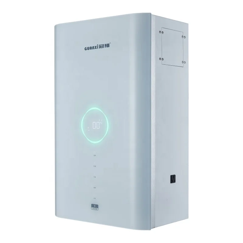 Tempered Glass panel 12kW Central Heating Electric combi boiler for properties with bathtub & shower replacement of gas boilers