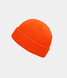 Fisherman Knitted Customize Unisex Merino Wool Beanie Hat With Custom Logo