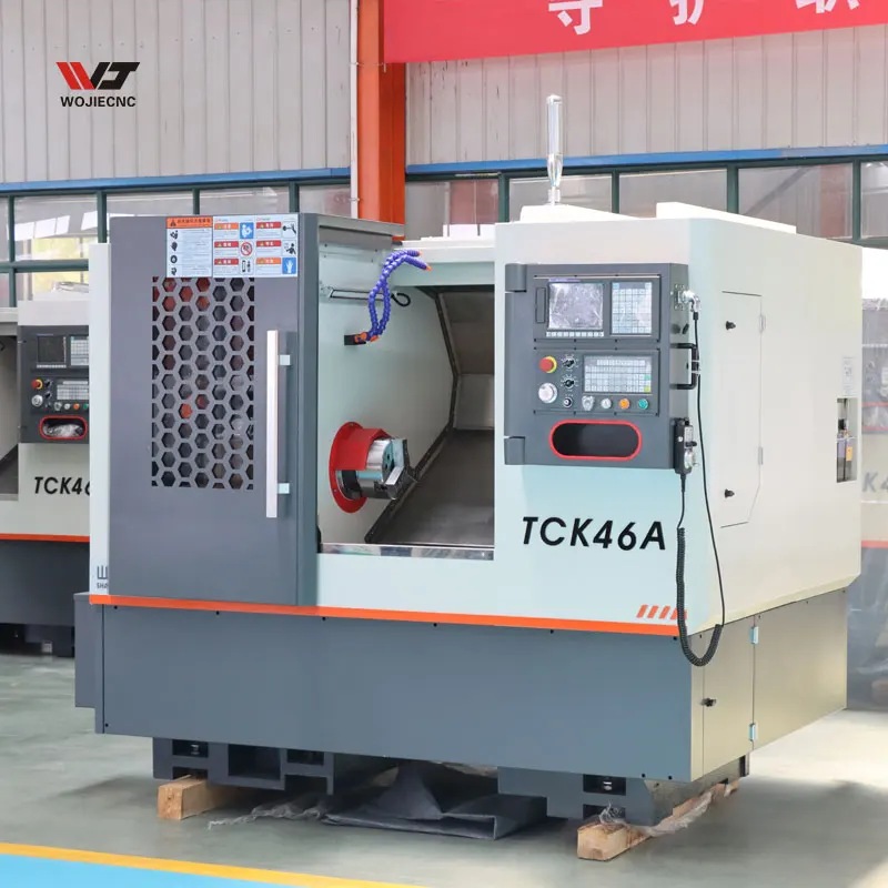 Горячая Распродажа токарный станок с ЧПУ TCK46A наклонная кровать токарный станок с ЧПУ