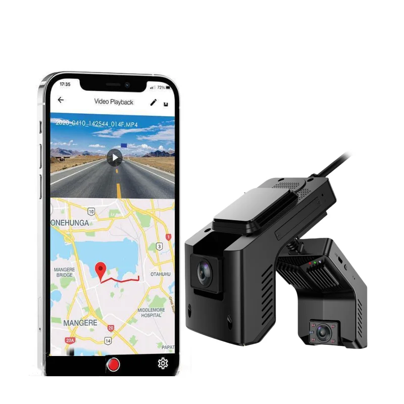 Видеорегистратор JX17JC400P 4G GPS видеорегистратор в режиме реального времени Автомобильный Wi-Fi точка доступа 1080P передняя и внутренняя камера