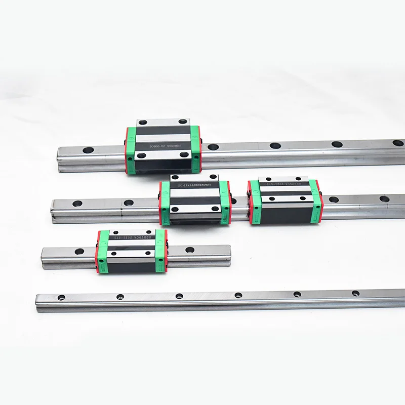 linear guide rail block HGH HGW HGR 20mm 25mm 30mm Bearing Steel Linear Guides slider Linear Motion guideway for cnc router