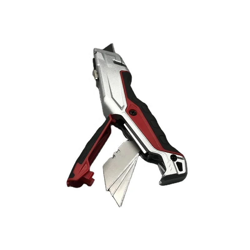 Aluminum Alloy Cutter Retract Utility Knife Safety Knife with 3 PCS T type  Replacement Blades