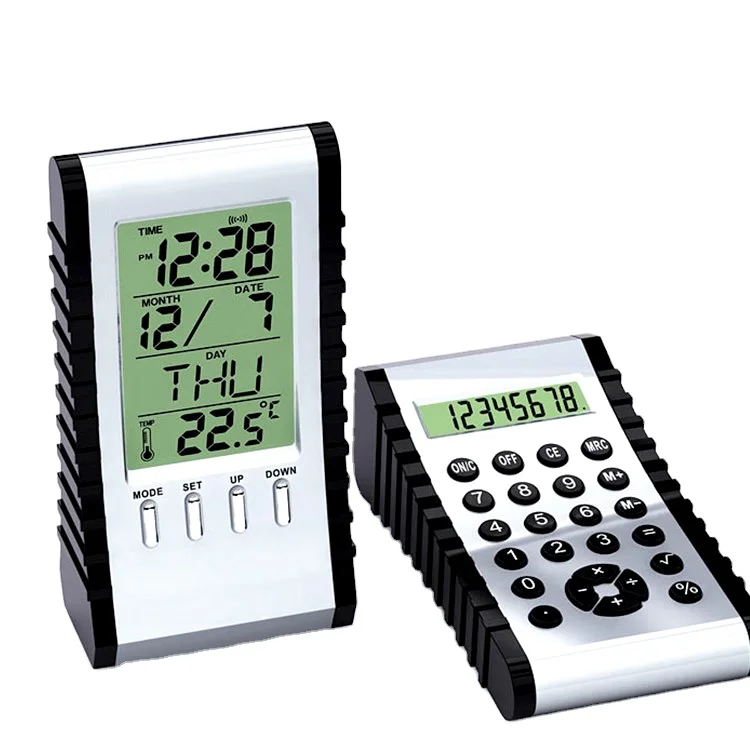 CL051 Mini Student Table LCD Digital Calendar Alarm Clock Electronic Calculator