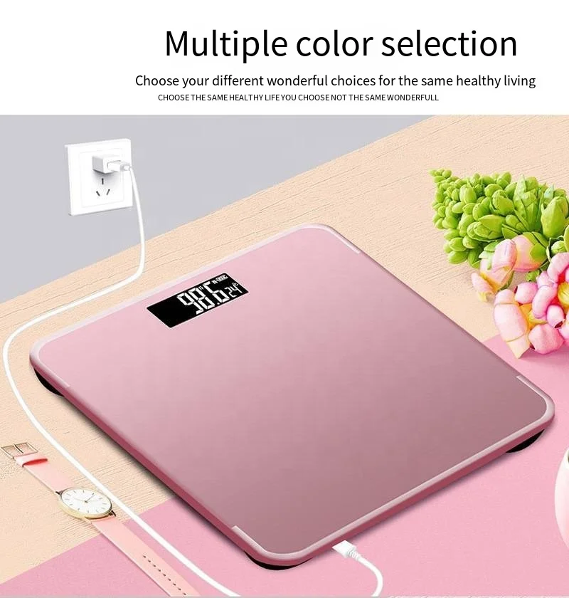 Electronic Portable Bathroom Body Fat Weighing BMI Scale LCD Digital Analyzer Scale with Audio Broadcasting