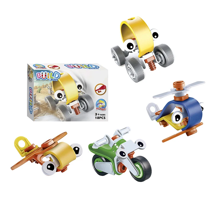 
Shantou Hanye Intelligent DIY Assemble Toys Plastic Developing Flexible Model Building Blocks For Kids 