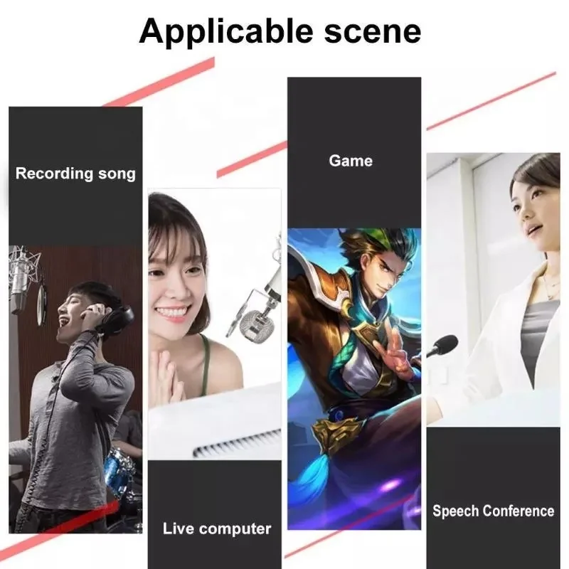 Mini Portable Sound Effects Machine Voice Changer  game live broadcast Device Audio Card Sound Changer card