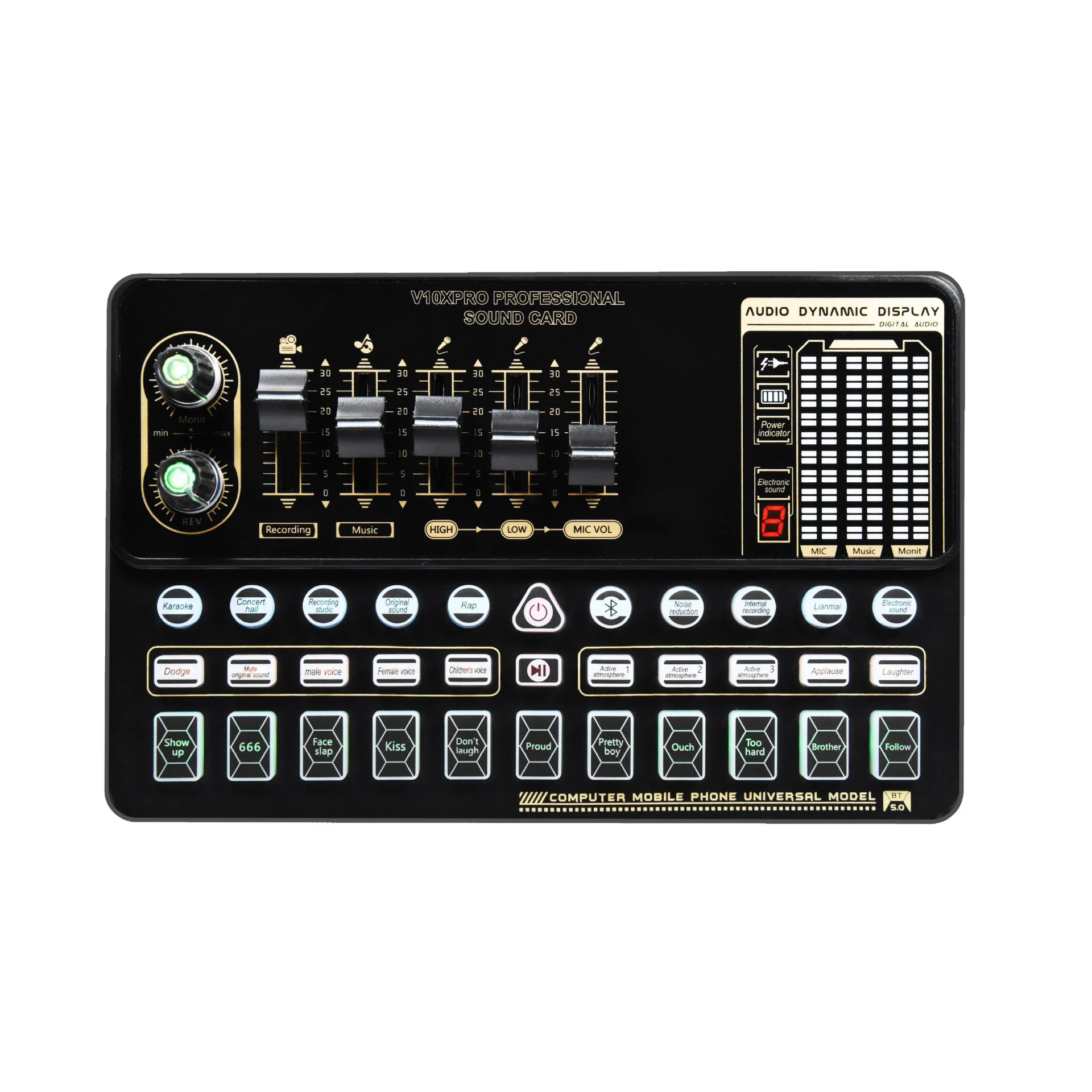 bm800 mic V10 Pro Sound Card v300 Set the Professional studio recording  SoundCard condenser microphone for mobile phone tiktok