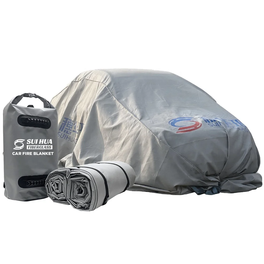 Car Fire Blanket 6*8M 19.8*26 Ft EV Fire blanket Fiberglass
