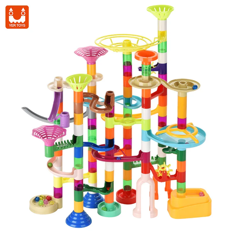 Premium Quality Marble Run Toy Building Block Toy Running Balls Sliding Track Construction Set