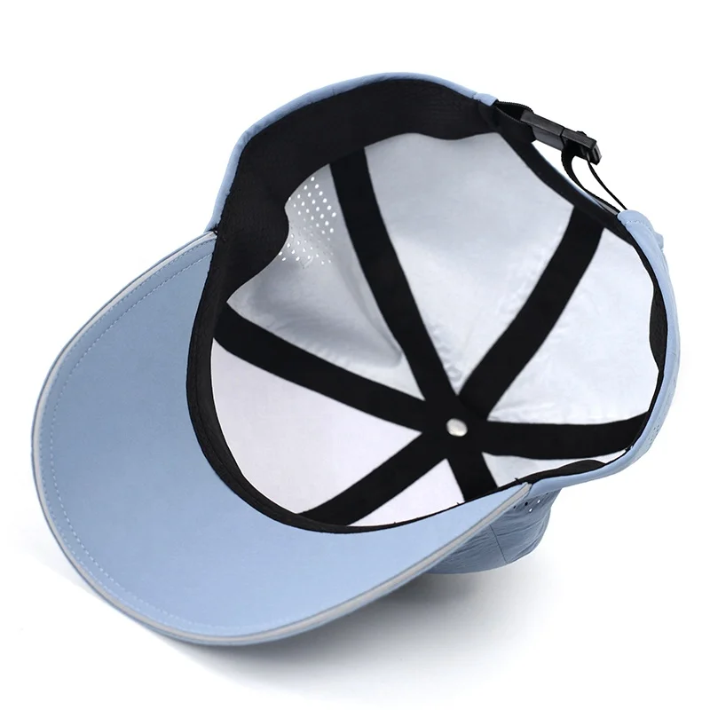 Custom Embroidery DRIP GLUE Logo Summer Lightweight Quick Drying Sun Hat Uv Protection Mesh Baseball Cap For Outdoor Sports