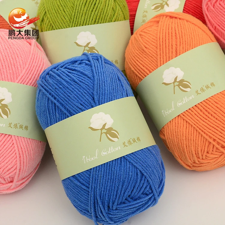  4ply акрил хлопок 40/60 вязание крючком 60 40 смешанная молочная хлопковая