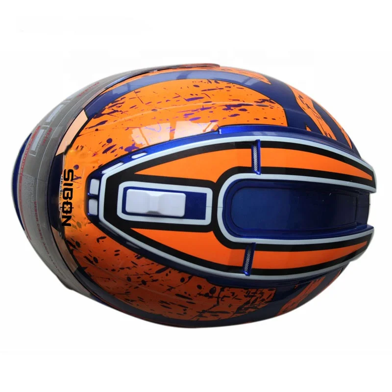 SIBON B0820106 DOT ECE ABS shell washable liner double visor helmet full face motorcycle for adult