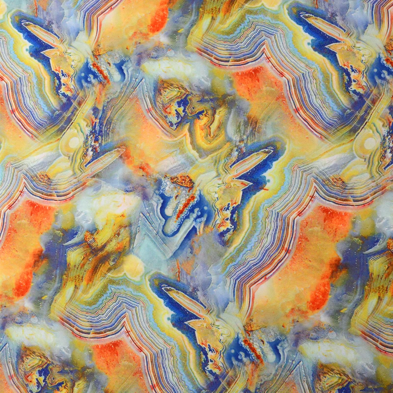 Digital Floral Design Custom Printed Satin Stretch Silky Silk Like Polyester Satin Fabric for Dresses