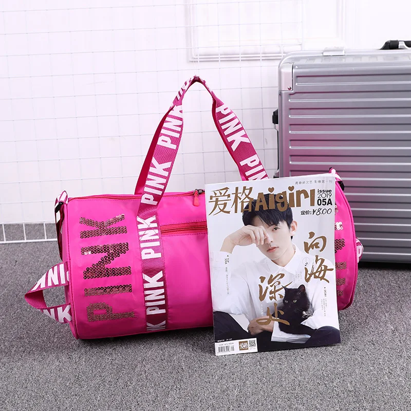 Fashion Black Quilted Luxury Spinnanight Tote Overnight Bags Large Customized Womens Travel Duffle Weekender Bag