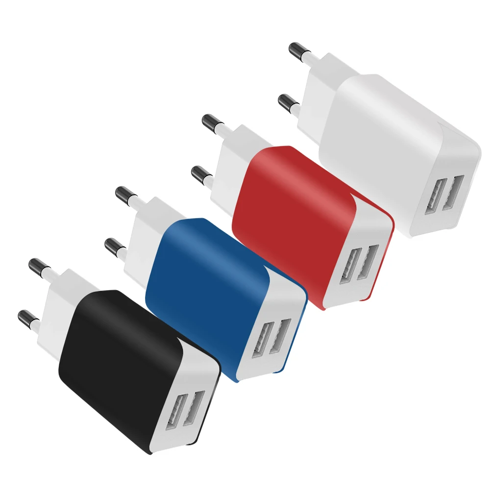  SChitec Горячая продажа США ЕС штепсельная вилка Быстрая зарядка 3 0 usb зарядное устройство двойной 2.1A телефон стены