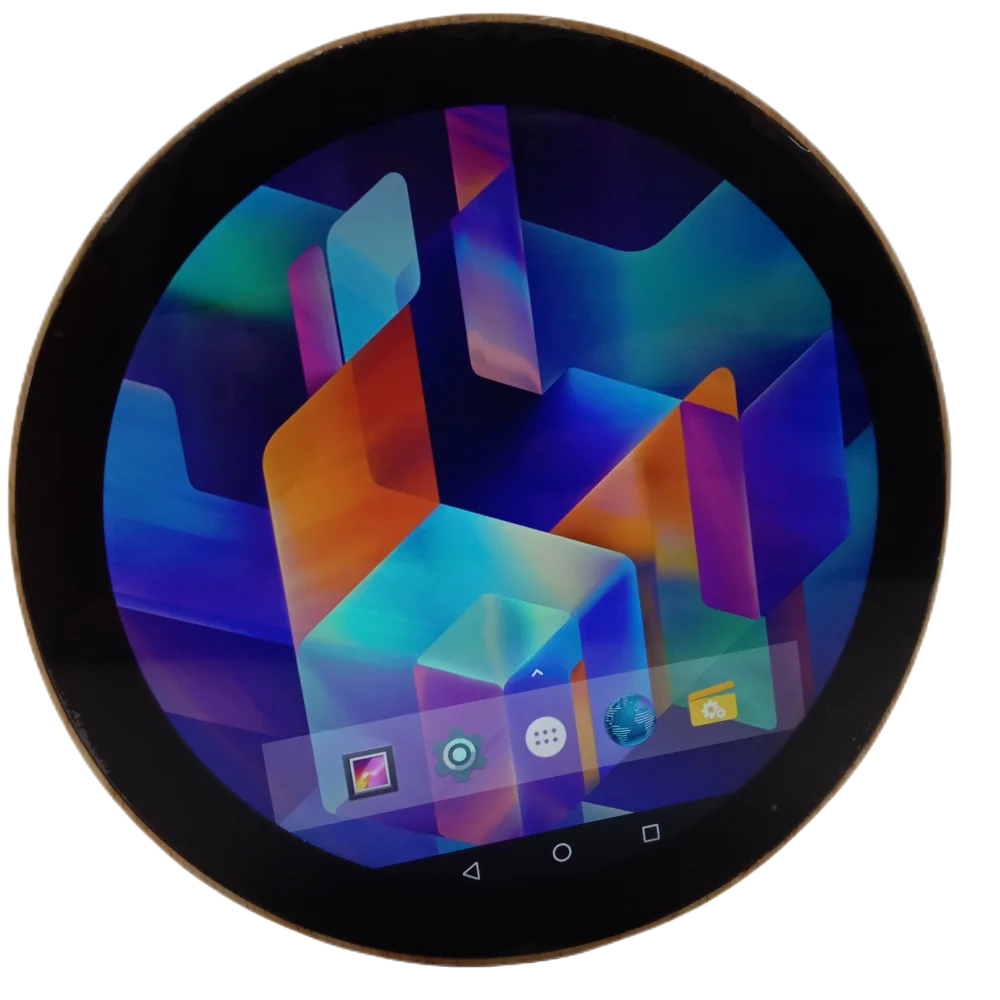 15.7 Inch Circular Lcd Screen Media Player Tft Ips Touch Lcd Display 960*960 Resolution Round lcd Screen