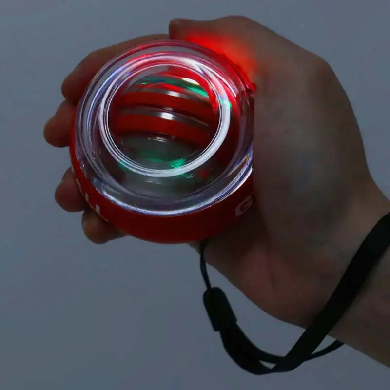 Gyro Ball With Carry Case Forearm Exerciser Gyroball Wrist Arm Trainer Exerciser Led Gym Forearm Power Wrist Gyro Ball