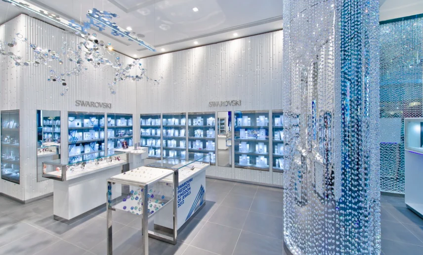 Hot sale modern retail jewelry store interior design jewelry showcase display cabinet for sale