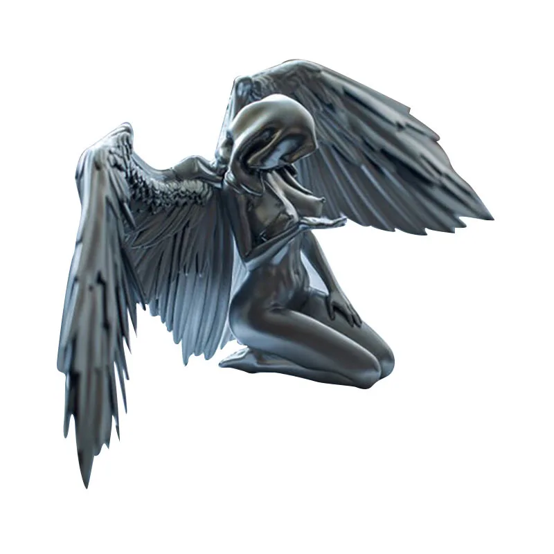 Art Angel Female Art Angel Female Wings Kneeling Cloak Hat Indoor Wings Angel Resin Ornaments