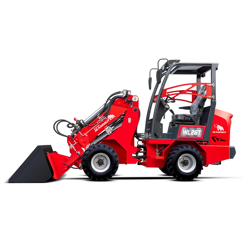 mammut China cheap long boom loader wheel 1.5 ton 2 ton 3 ton mini front telescopic loader for sale