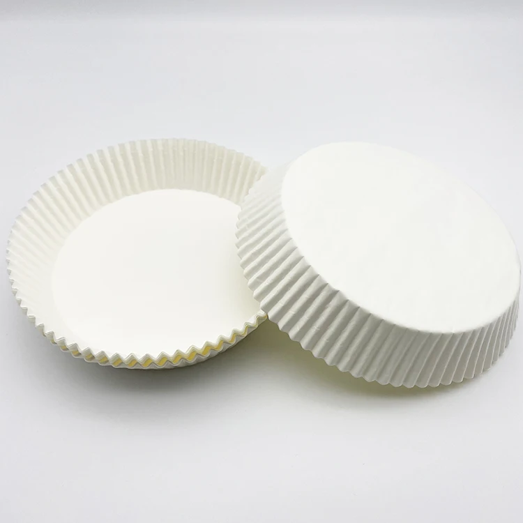 160 Bags/Carton White Color 50pcs Pack Non-stick Greaseproof Silicone Air Fryer Parchment Paper Disposable Air Fryer Liners