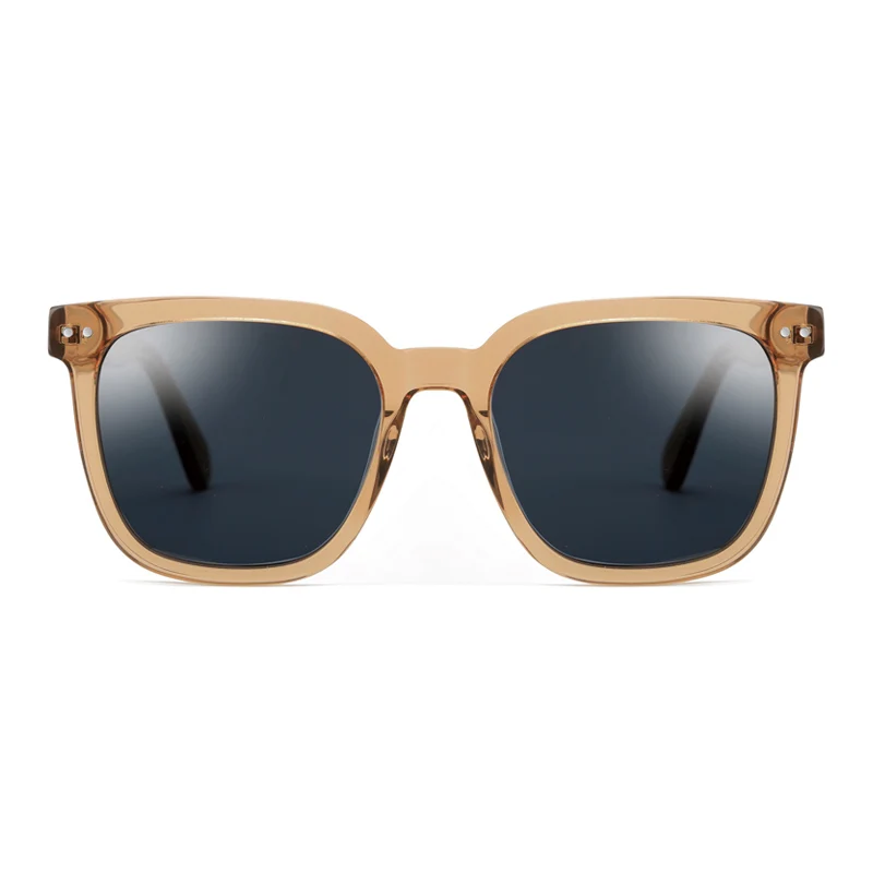 classic design oversize rectangle and square unisex UV400 polarized lens handmade acetate sunglasses