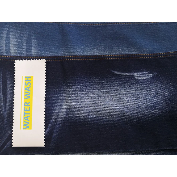 
72%Cotton 26%Poly 2%Spandex Selvedge Knitted Knitted Denim Fabric 