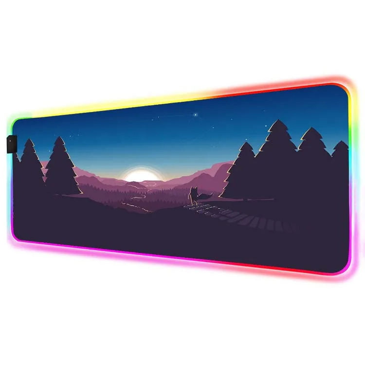 XXL computer mouse pad RGB large mouse pad gaming mouse carpet LED rubber table mat