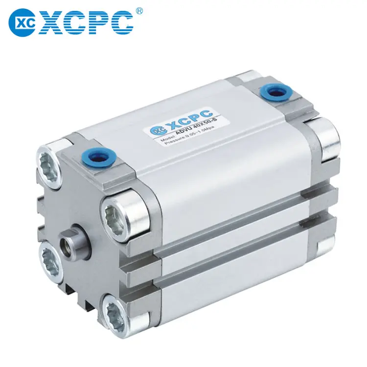 XCPC SDA Series inner thread Adjust stroke with magnet Compact  Thin Type Pneumatic Cylinder