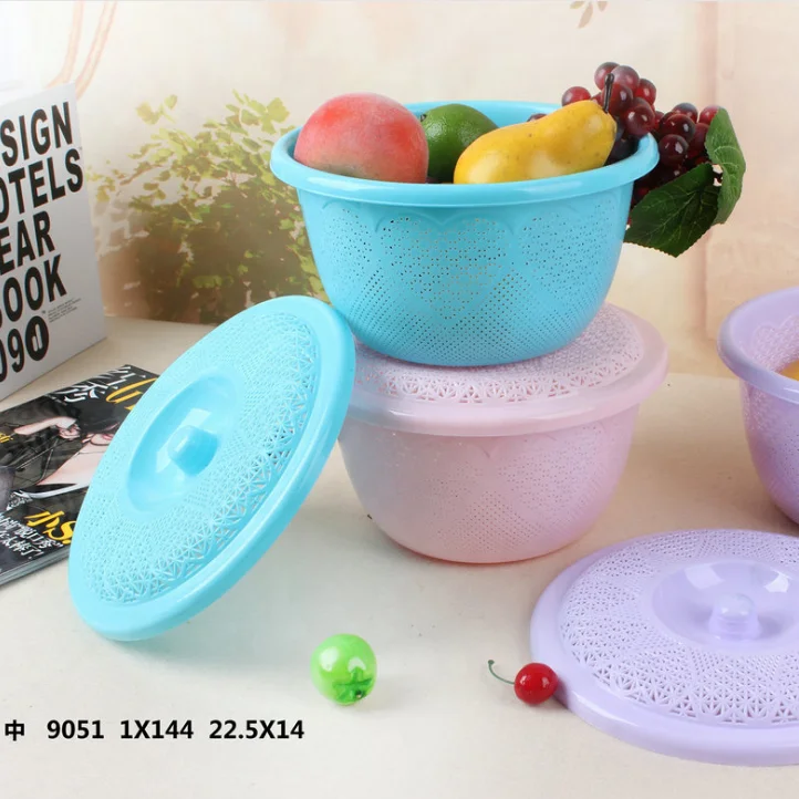 Kitchen Panning Bread Basket Of Plastic And Plastic Water Baby Basket Fruit Wash Rice Sieve