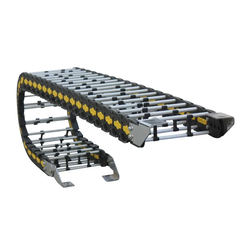 Plastic nylon aluminum cable energy chain cable carrier drag chain for cable protection