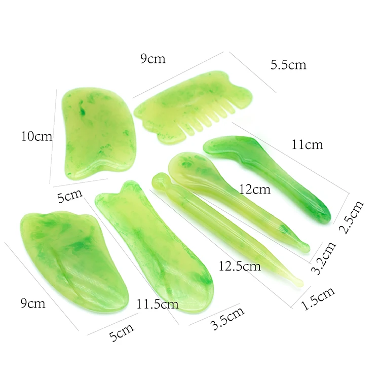 Face Lifting Slimming Anion light Wrinkle Remove scraping Bubuxy Jade other massage products Facial Massage Set