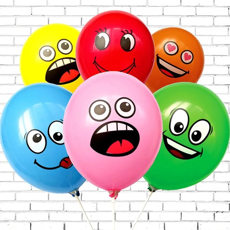 Latex balloon cartoon smiley face creative decoration wedding wholesaler helium happy birthday in bulk suppliers balloons