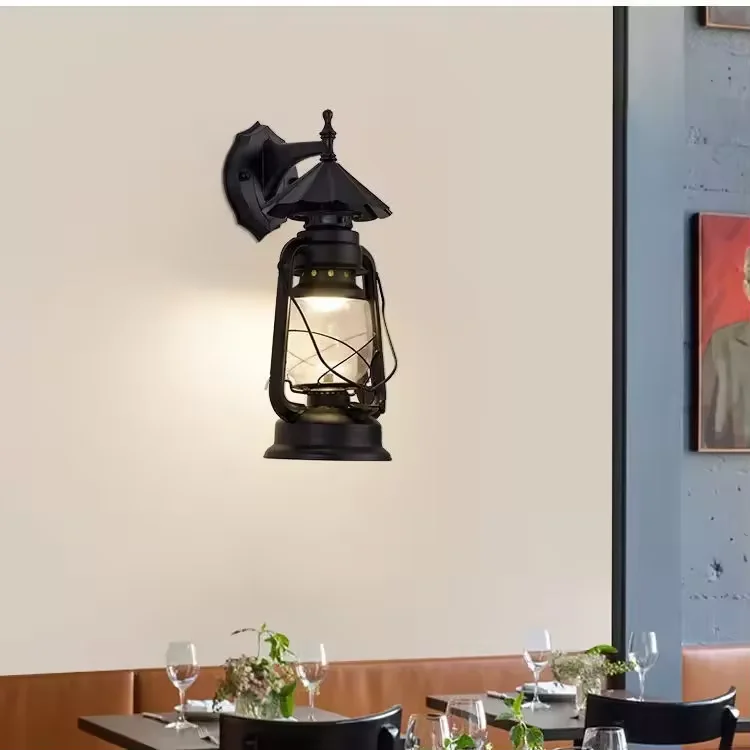 Retro Vintage Wall Sconce Home Decorative Night Light Industrial Simple E27 Iron Art Wall Light For Hotel Living Room Bedside