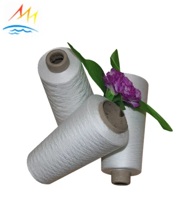 100% polyester ring spun waxed yarn pe 30/1 on paper cone for knitting or weaving