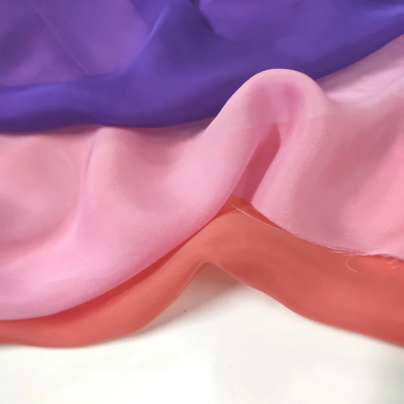 china pure natural silk chiffon fabric plain silk fabric