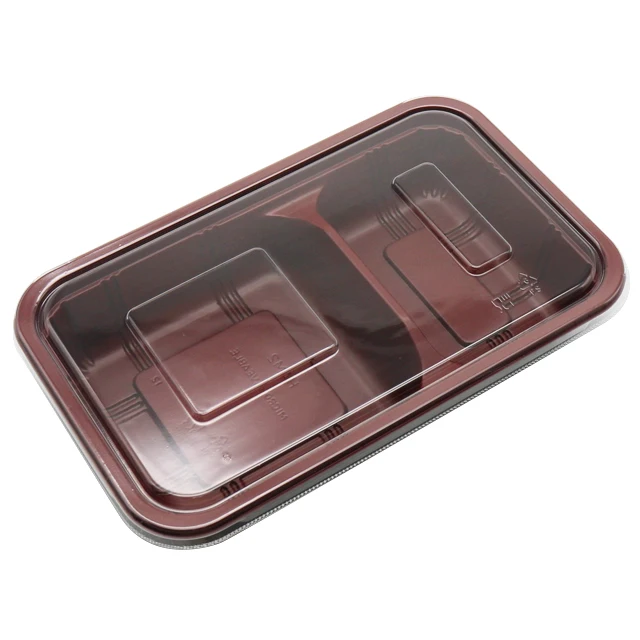 Одноразовый пластиковый Ланч-бокс bento с крышкой контейнер для еды
