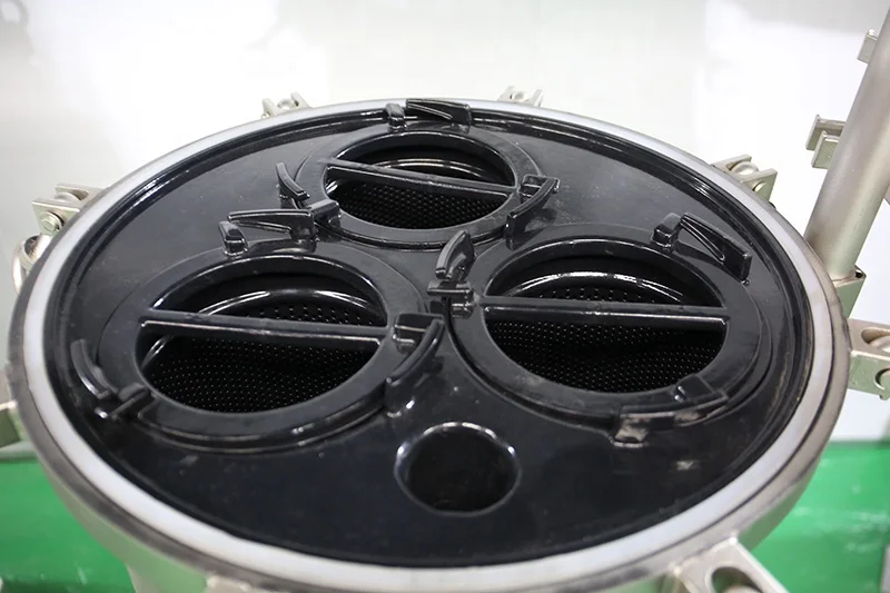 Weak acid solution filter inside sprayed with PTFE Polytetrafluoroethylene  stainless steel 316 Single Multi Bag Filter Housing