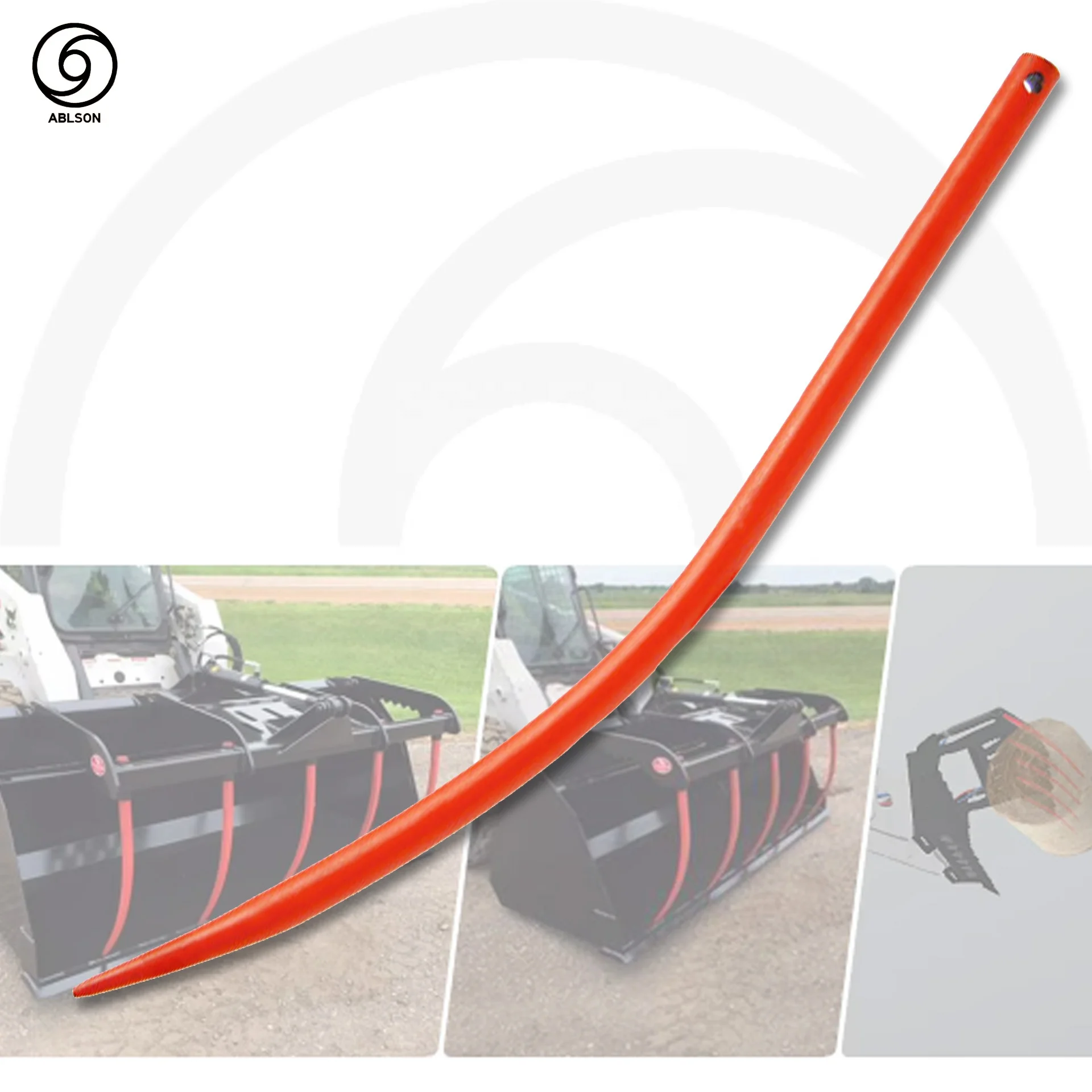 Кованые изогнутые зубцы для трактора погрузчика сена с копьем и зубцами тюков Mtz