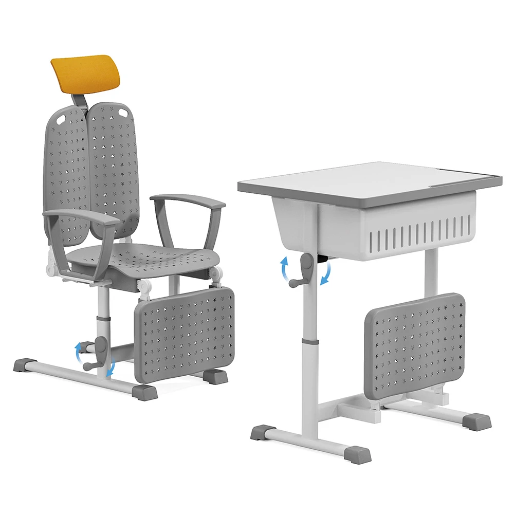 Popular design school furniture,Classroom student double table and chair School furniture with factory price School Furniture