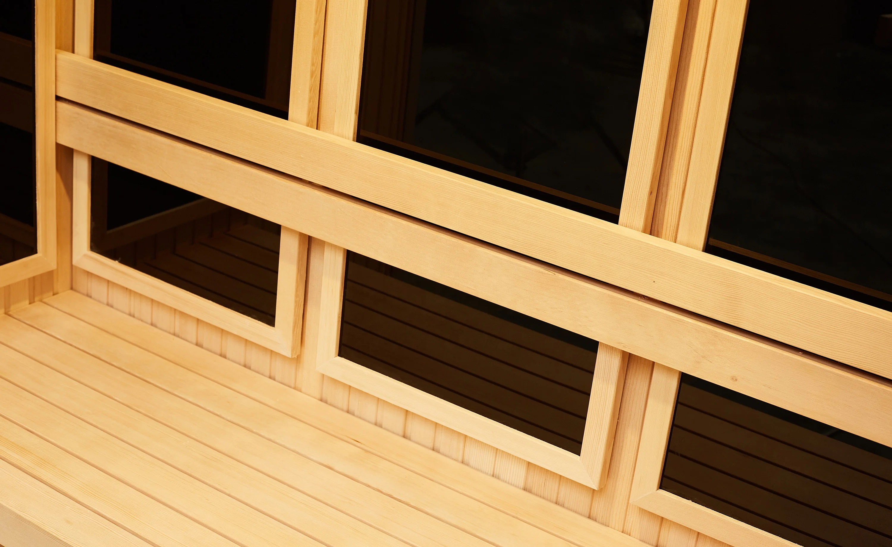 MEXDA Deluxe Home Use Solid Wood Cedar Sauna Steam Sauna House 3 Person Dry Infrared Sauna WS-1807(1500mm)