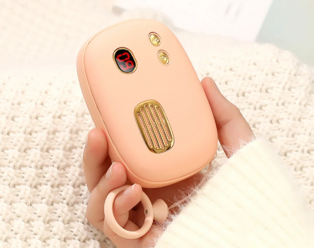 wholesale  winter beautiful and practical rechargeable power bank electric hand warmer