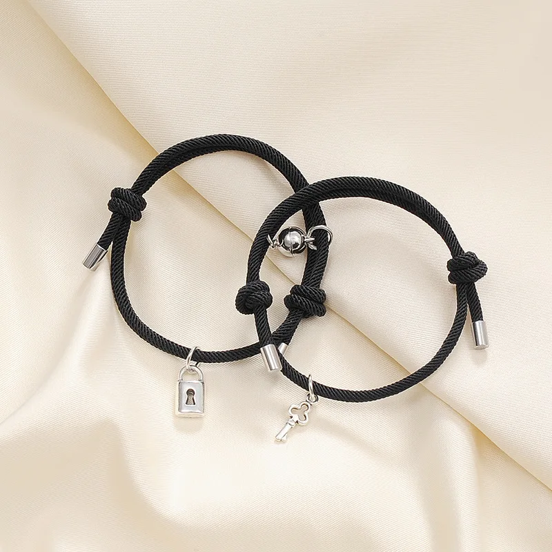В наличии ювелирные изделия регулируемый на заказ Женский pulseras de la amistad лучший друг пара счастливый дружба магнитный