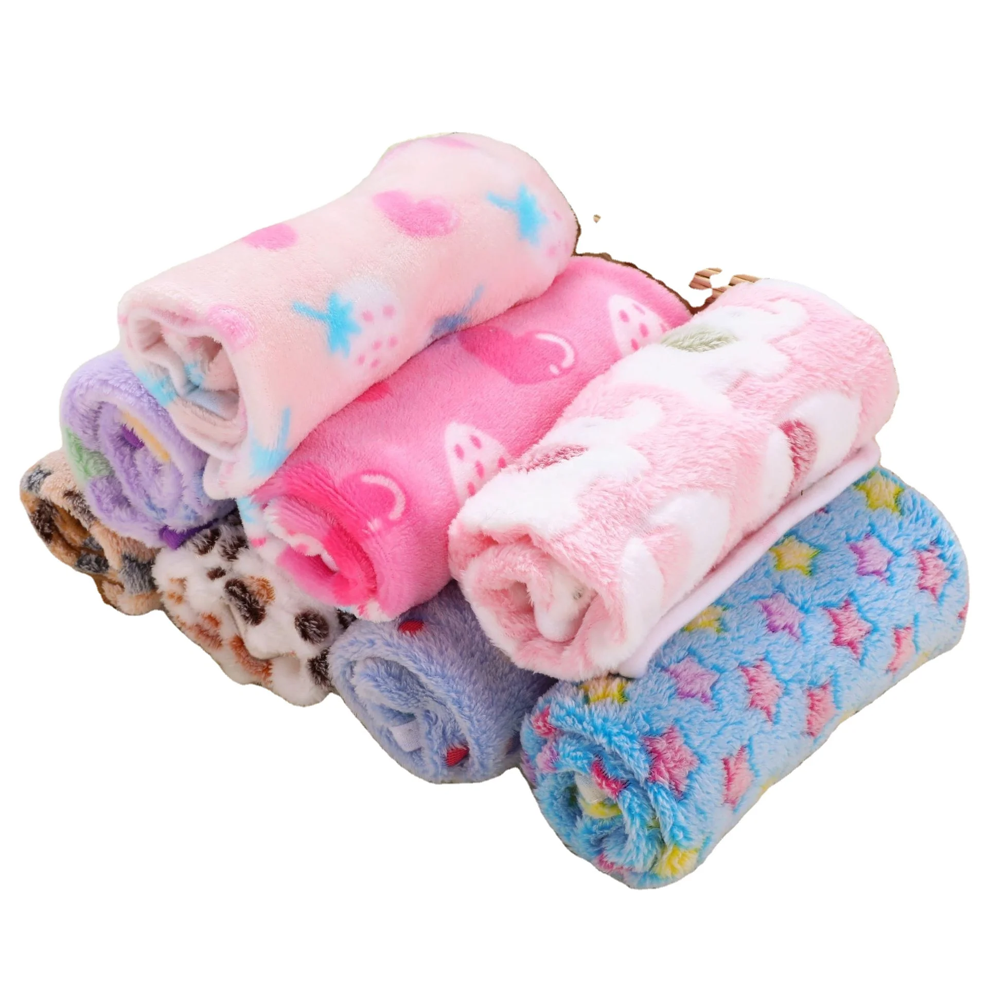 Coral Velvet Pet Dog Cat Puppy Bed Plush Pillow Blankets Pattern Mattress Pad Mat Dogs Hunde Decke Coussin Pour Chien Products