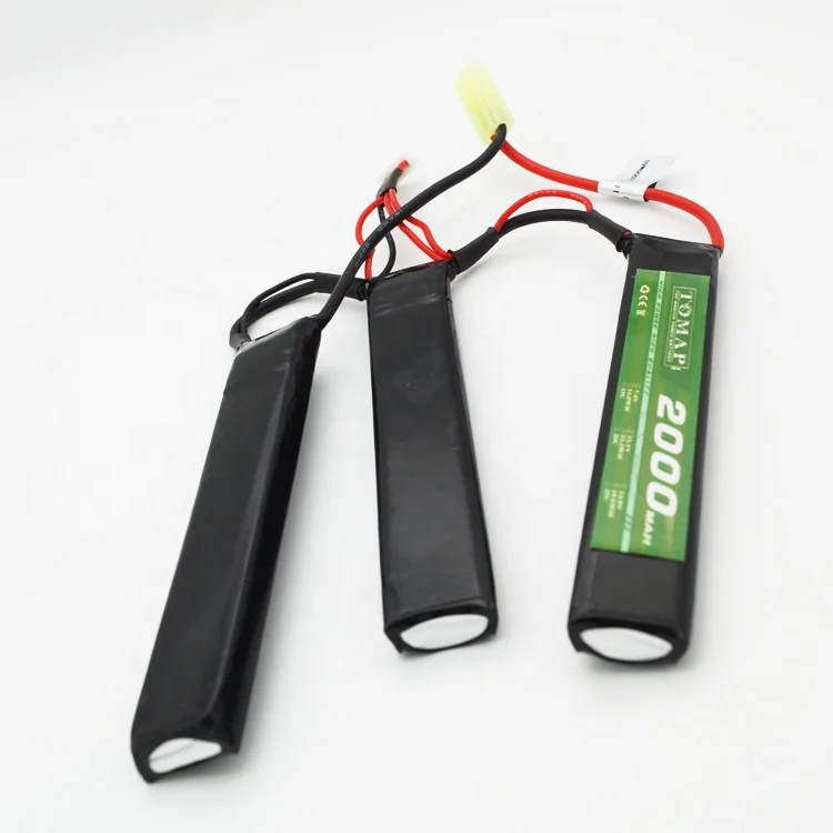 TOMAP High Rate Chargeable Model Gun RC Lipo Battery 11.1V 2000Mah 10C 20C