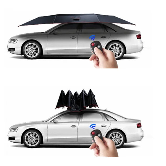 Folded Portable Automobile Protection Car Umbrella Sunproof Car Canopy Cover