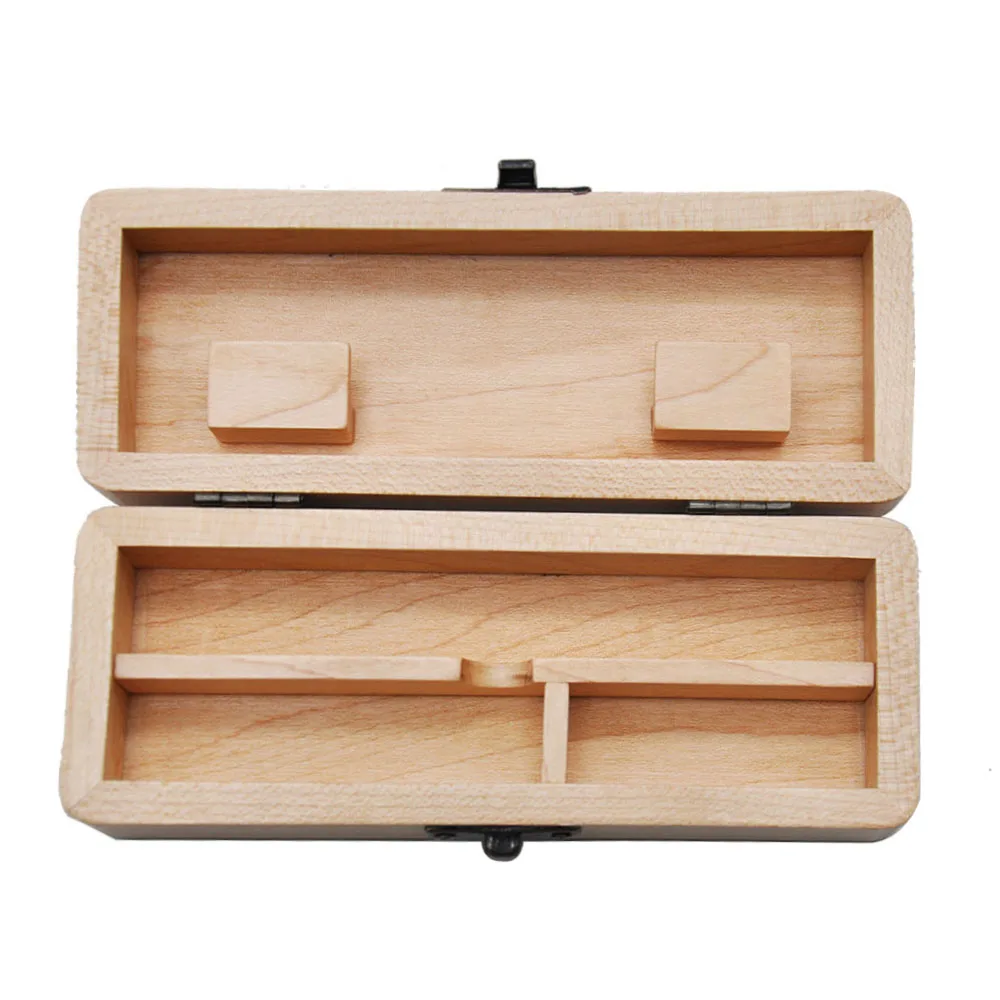 Wood Stash Box With Rolling Tray Wood Smoking Tobacco Cigarette Container Wooden Cigarette Storage Box