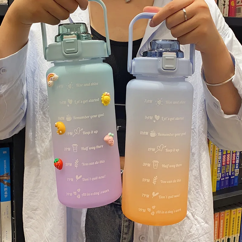 Герметичная botella de agua infanti motivacional половина галлон пластиковые бутылки для воды с