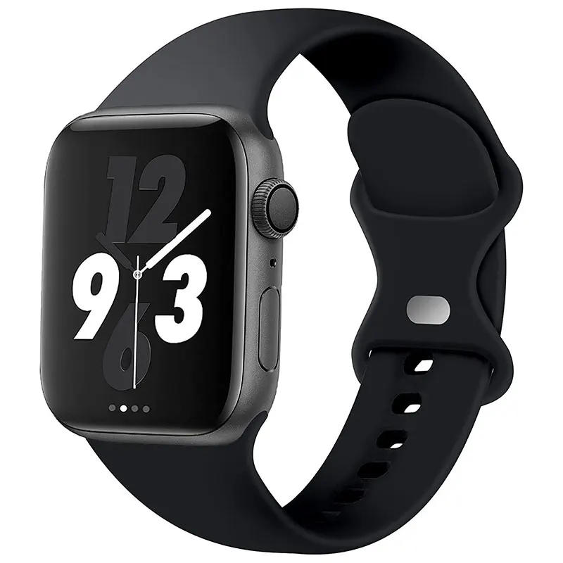 Custom Designer Charm 8 Character Buckle Sublimation Silicone Watch Band For Apple Watch Ultra 8 Band