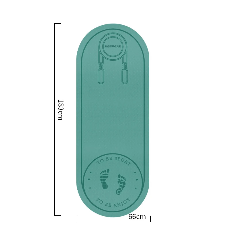 Keepeak Fitness Custom Gym Skipping Jump Rope Mat